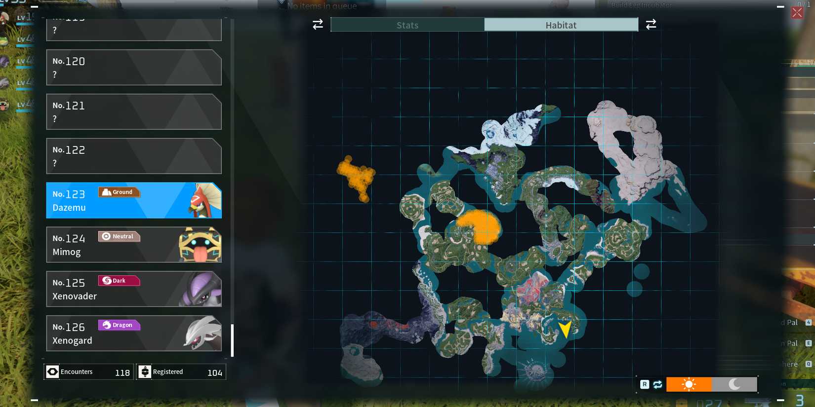 Dazemu in Palworld map location