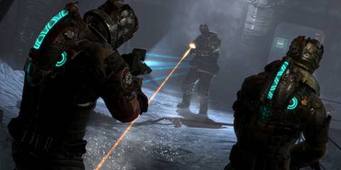 Shooting at an enemy while co-op partner stands next to the player