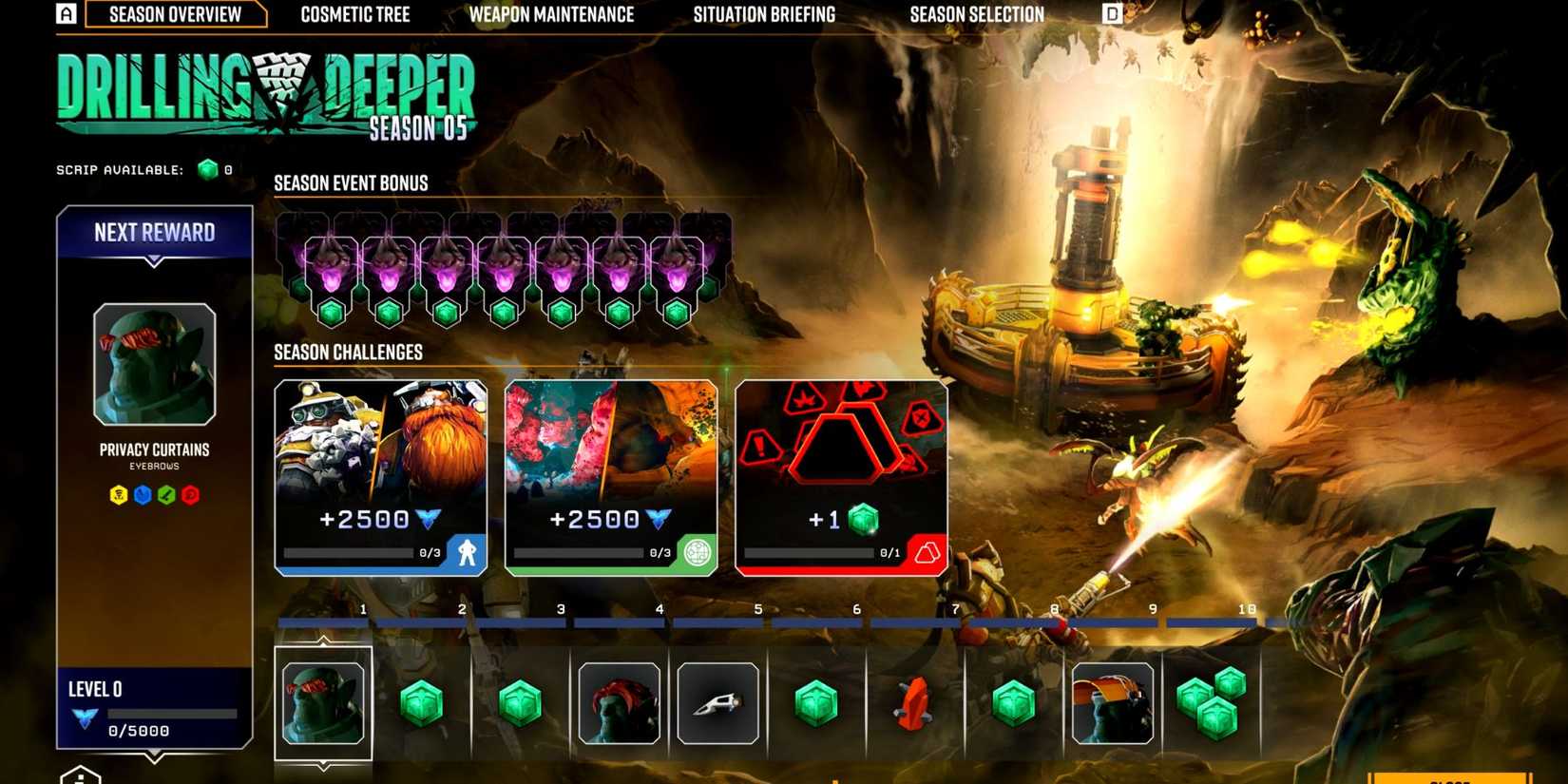 deep rock galactic season selection season 5