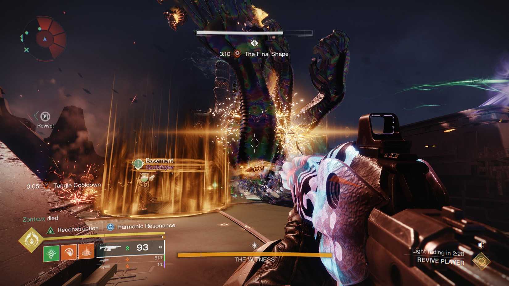 destiny 2 salvations edge the witness attacks using its hands