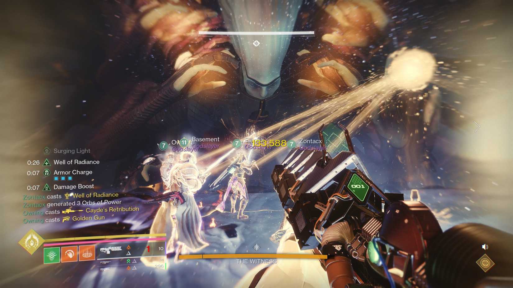 destiny 2 salvations edge the witness attacking guardians during damage phase