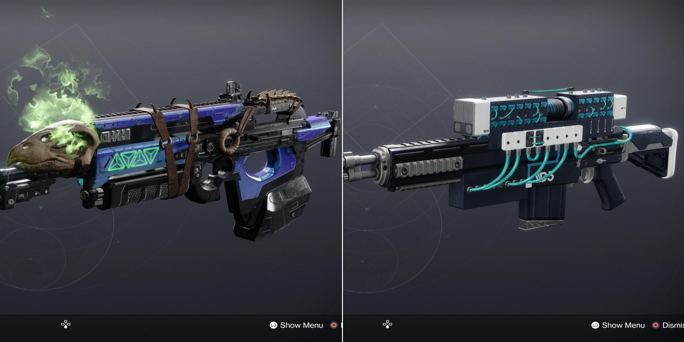 destiny 2 weapons that need a buff - bad juju (left) and DARCI (right)