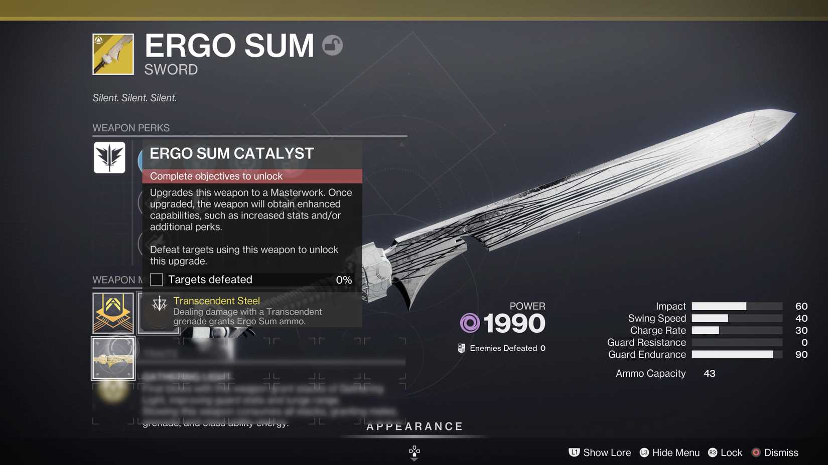 ergo sum catalyst description