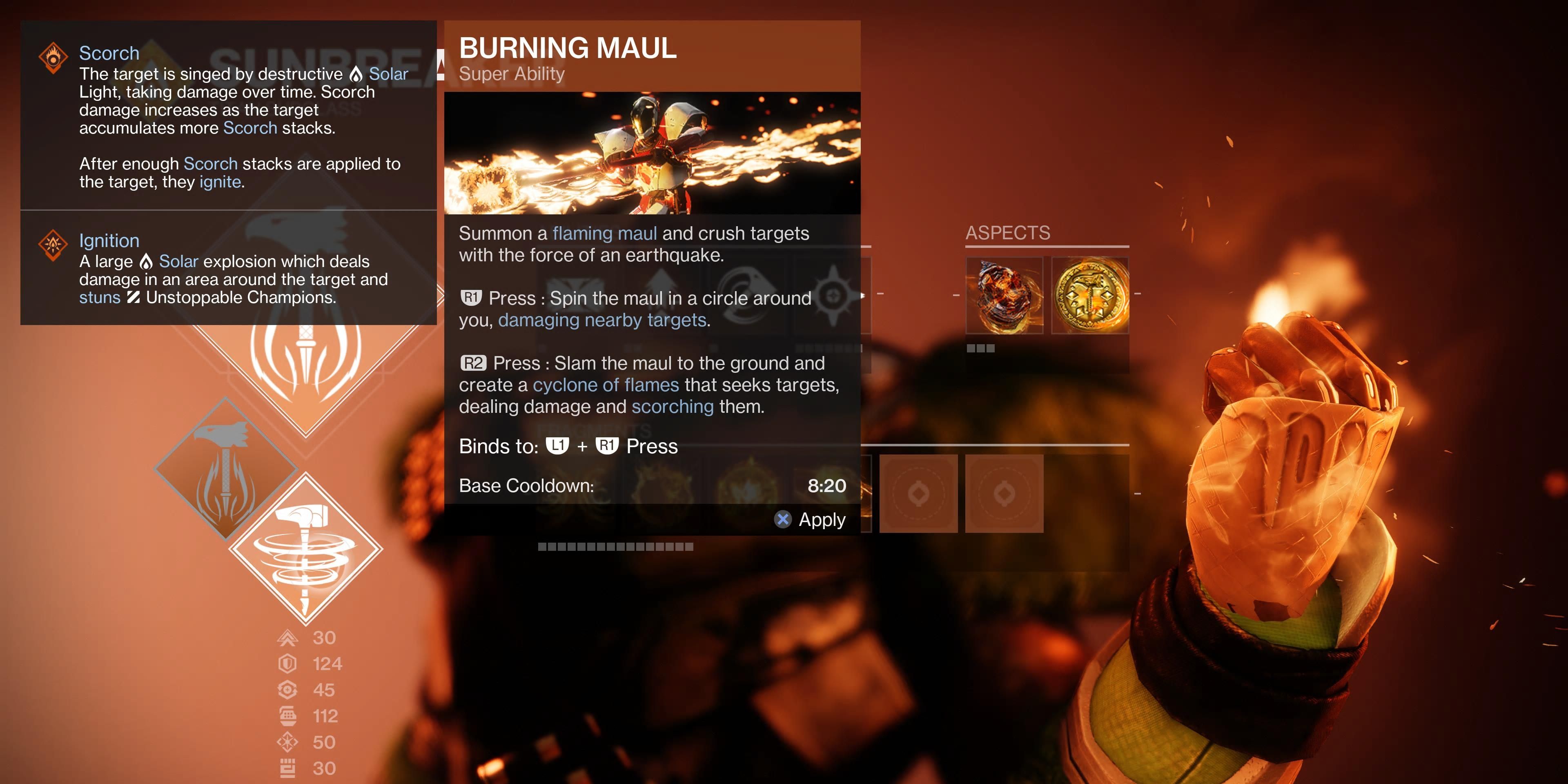 burning maul