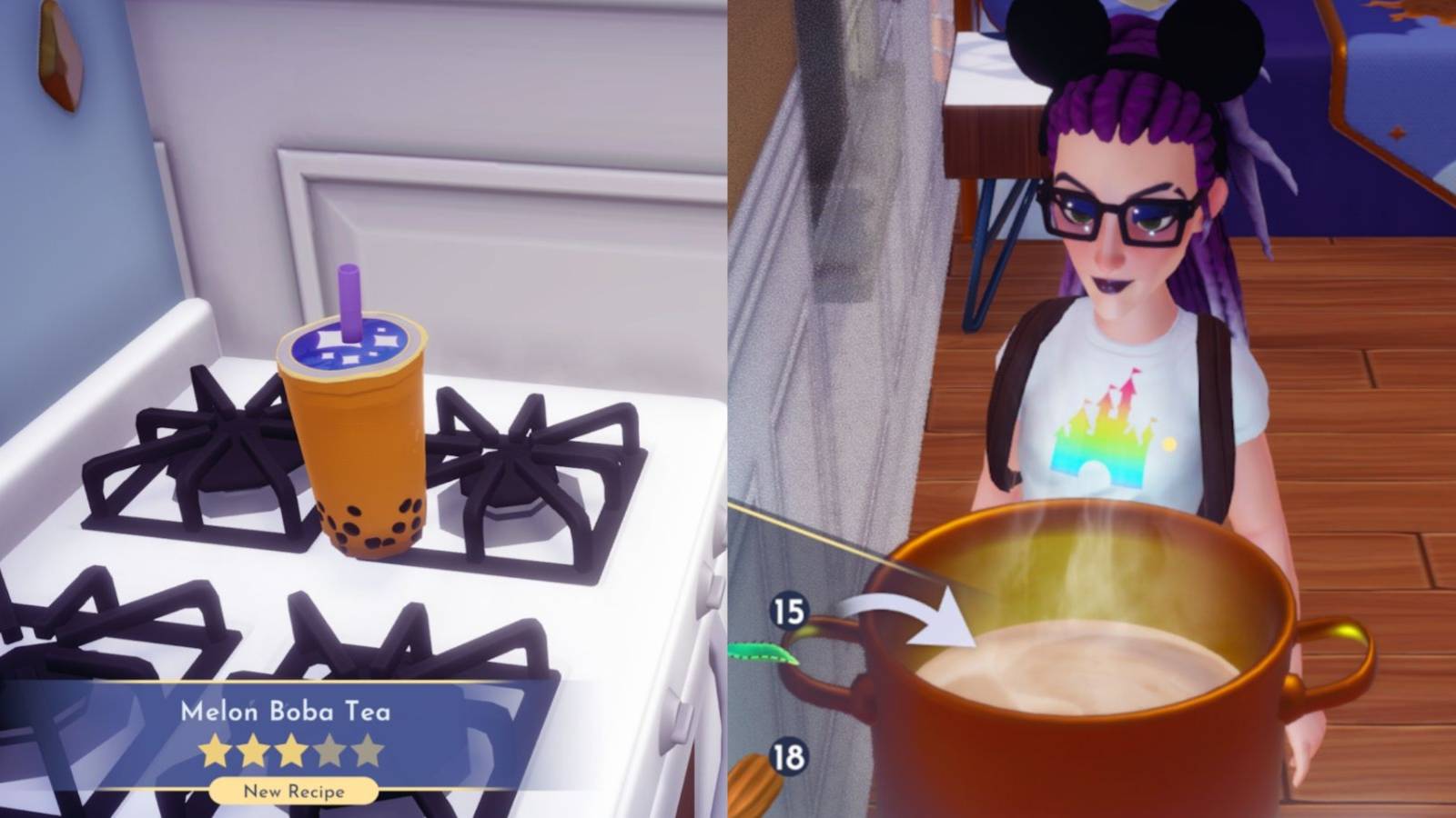 Disney Dreamlight Valley How To Make Melon Boba Tea