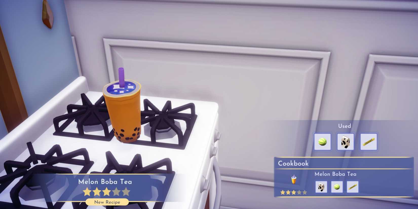 disney dreamlight valley melon boba tea recipe