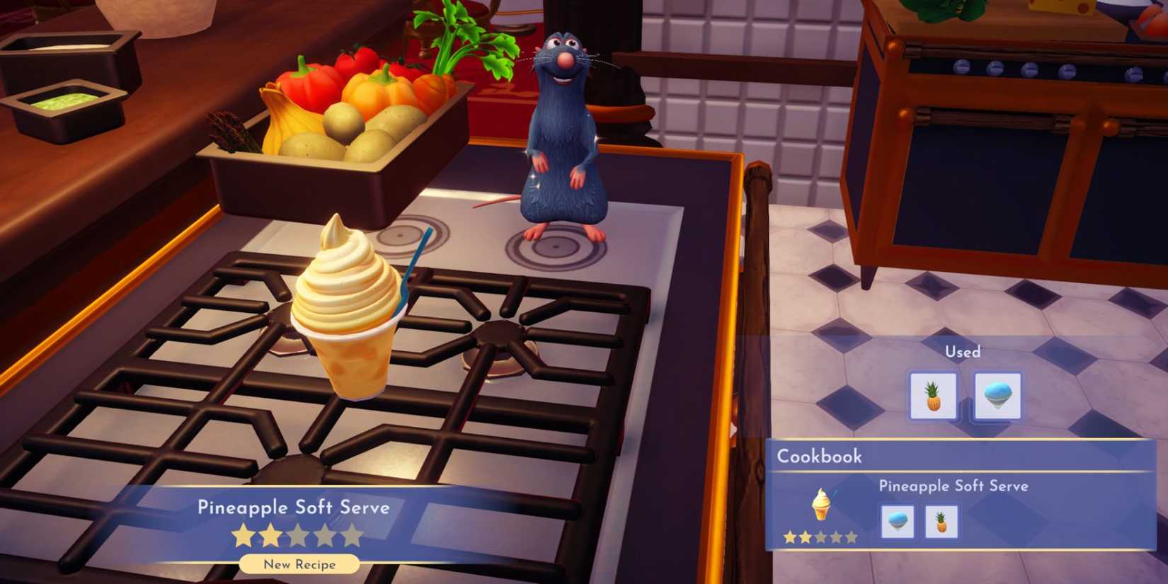 Disney dreamlight valley pineapple soft serve recipe