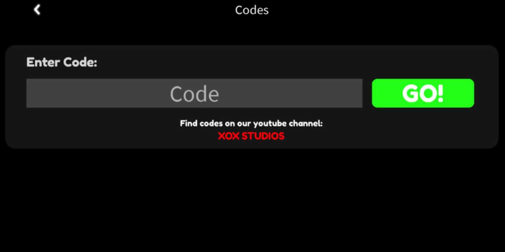 Don't Call At 3AM the codes tab