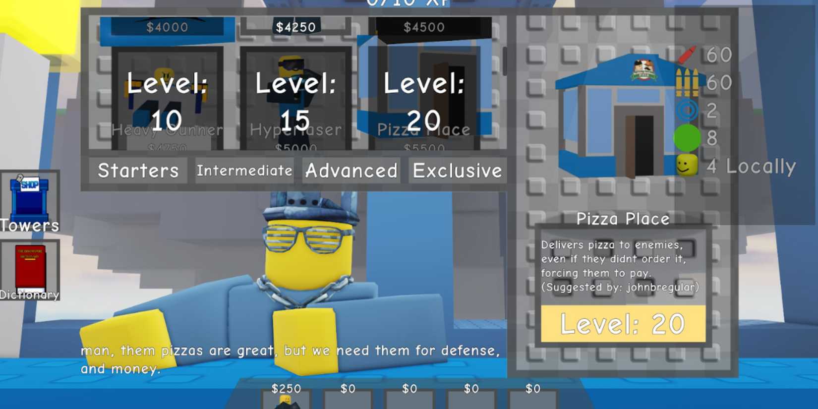 doomspire defense Pizza Place