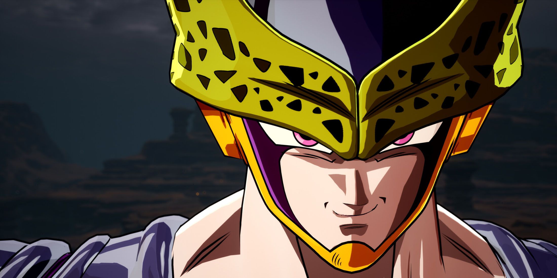 A close-up screenshot of Perfect Cell from Dragon Ball: Sparking Zero.