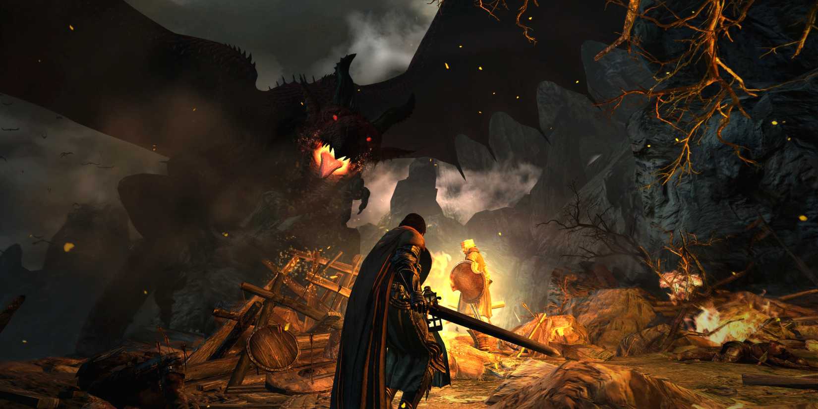 Dragon's Dogma Dark Dragon Attacks At Night