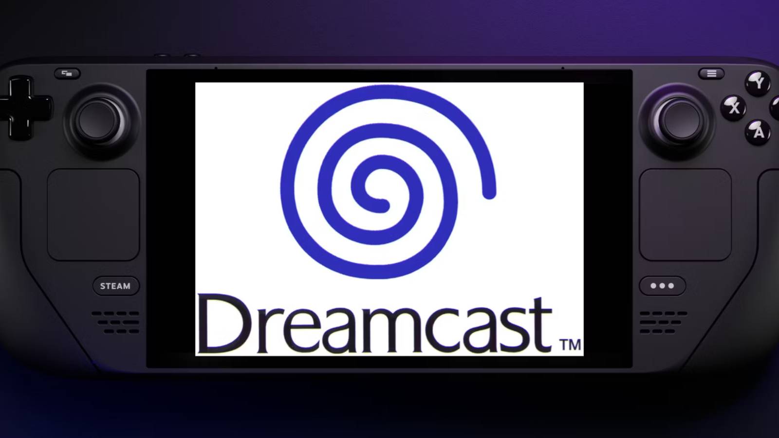 Dreamcast logo on Steam Deck