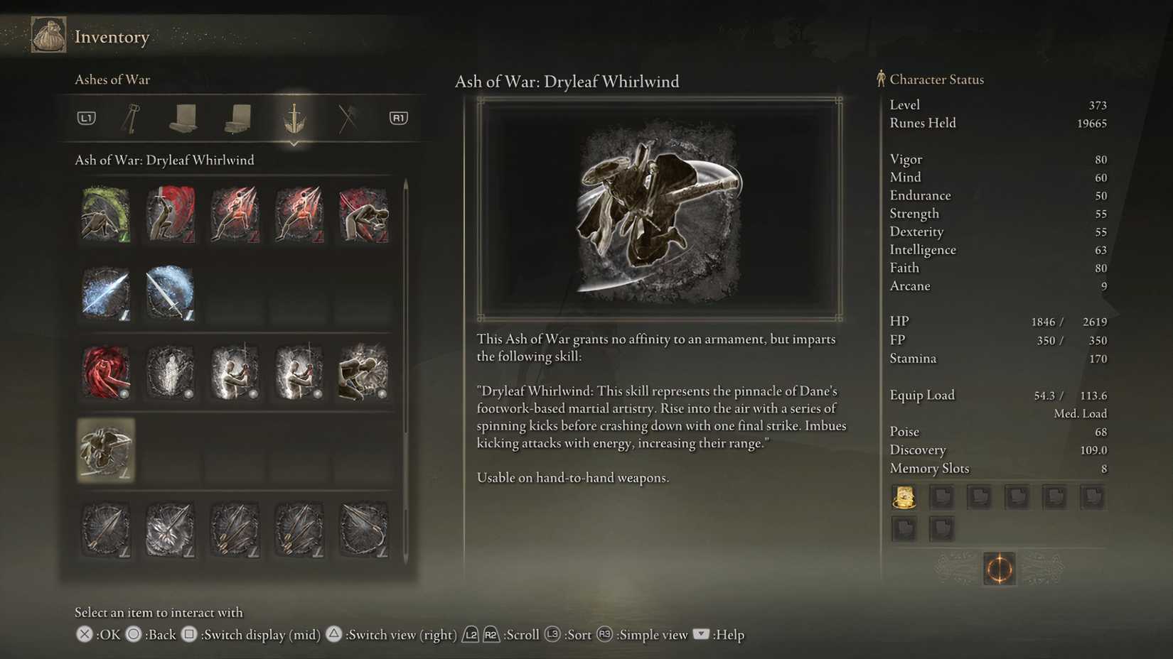 Dryleaf Whirlwind Information in Shadow of the Erdtree