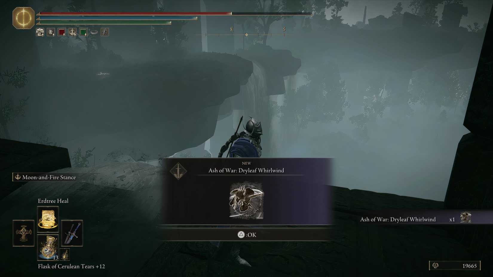 Dryleaf Whirlwind pick up in Shadow of the Erdtree