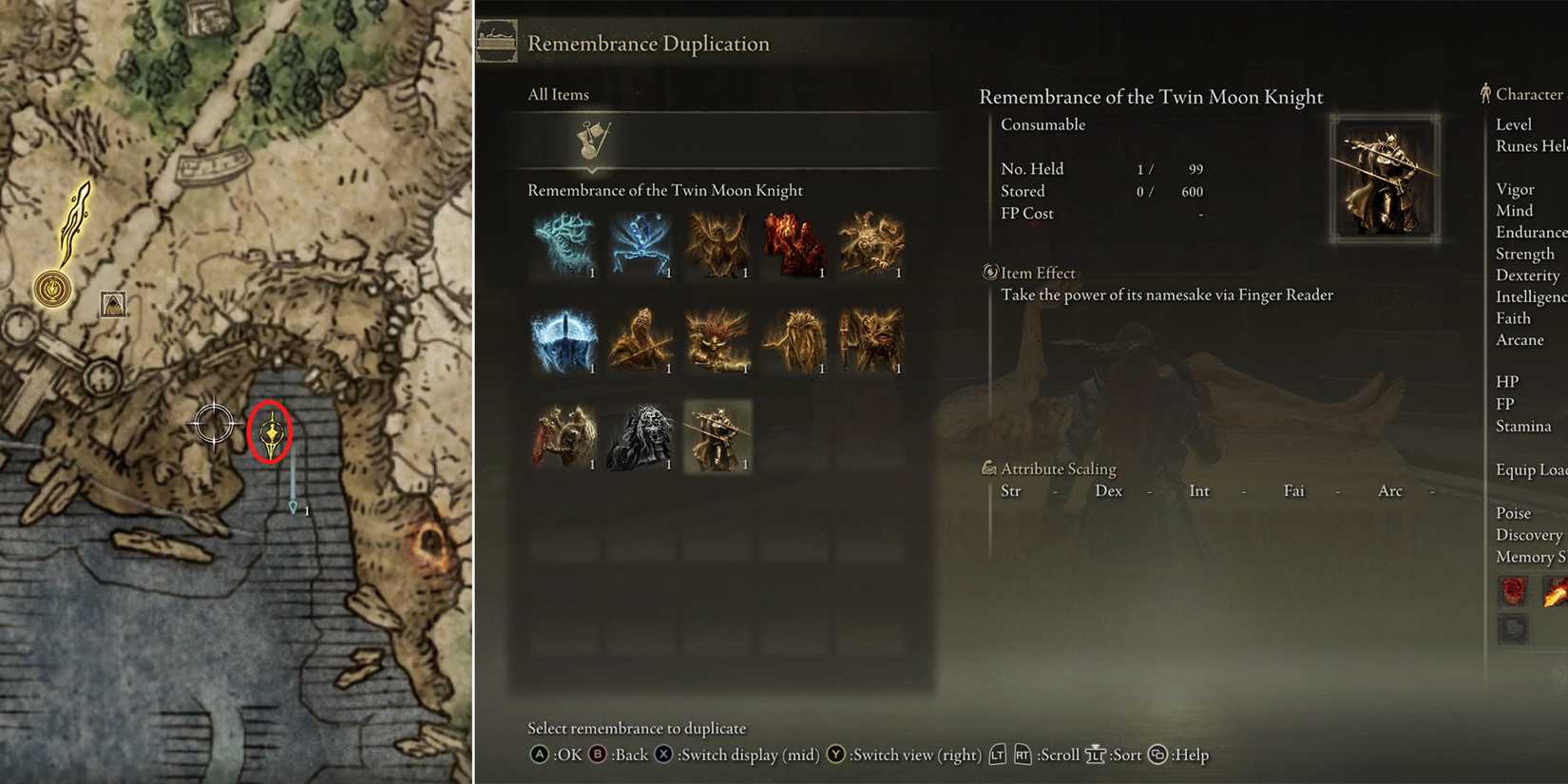 duplicate remmebrance in elden ring shadow of the erdtree