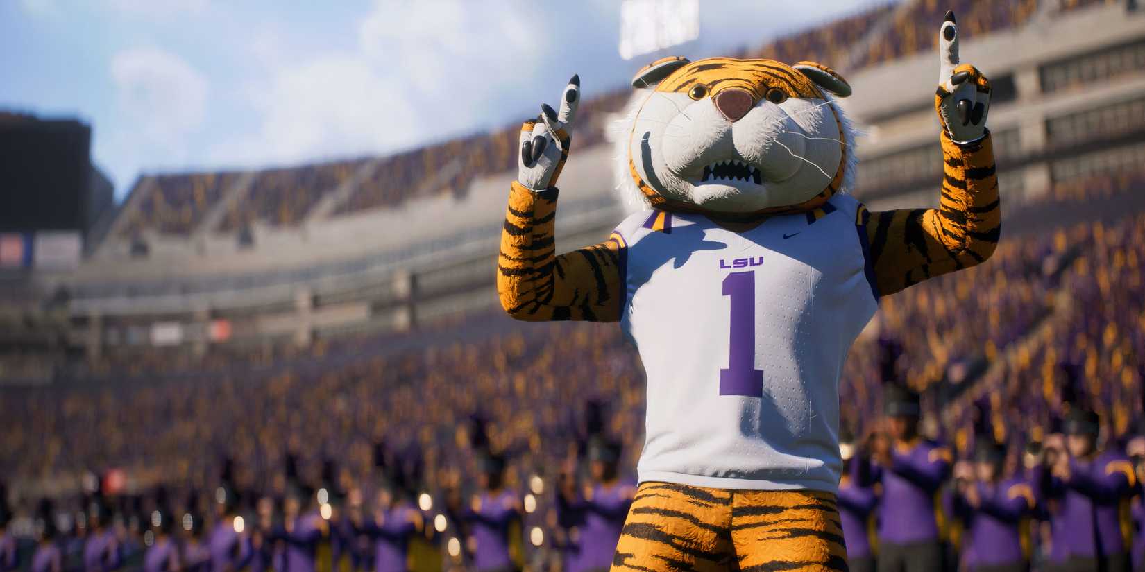 EA Sports college football LSU mascot