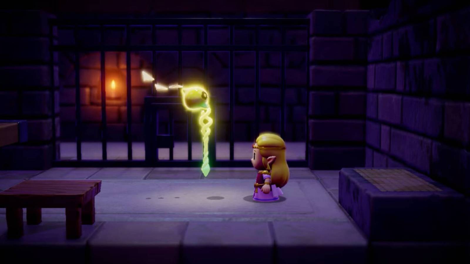 Zelda receiving the Tri-Rod in The Legend of Zelda: Echoes of Wisdom