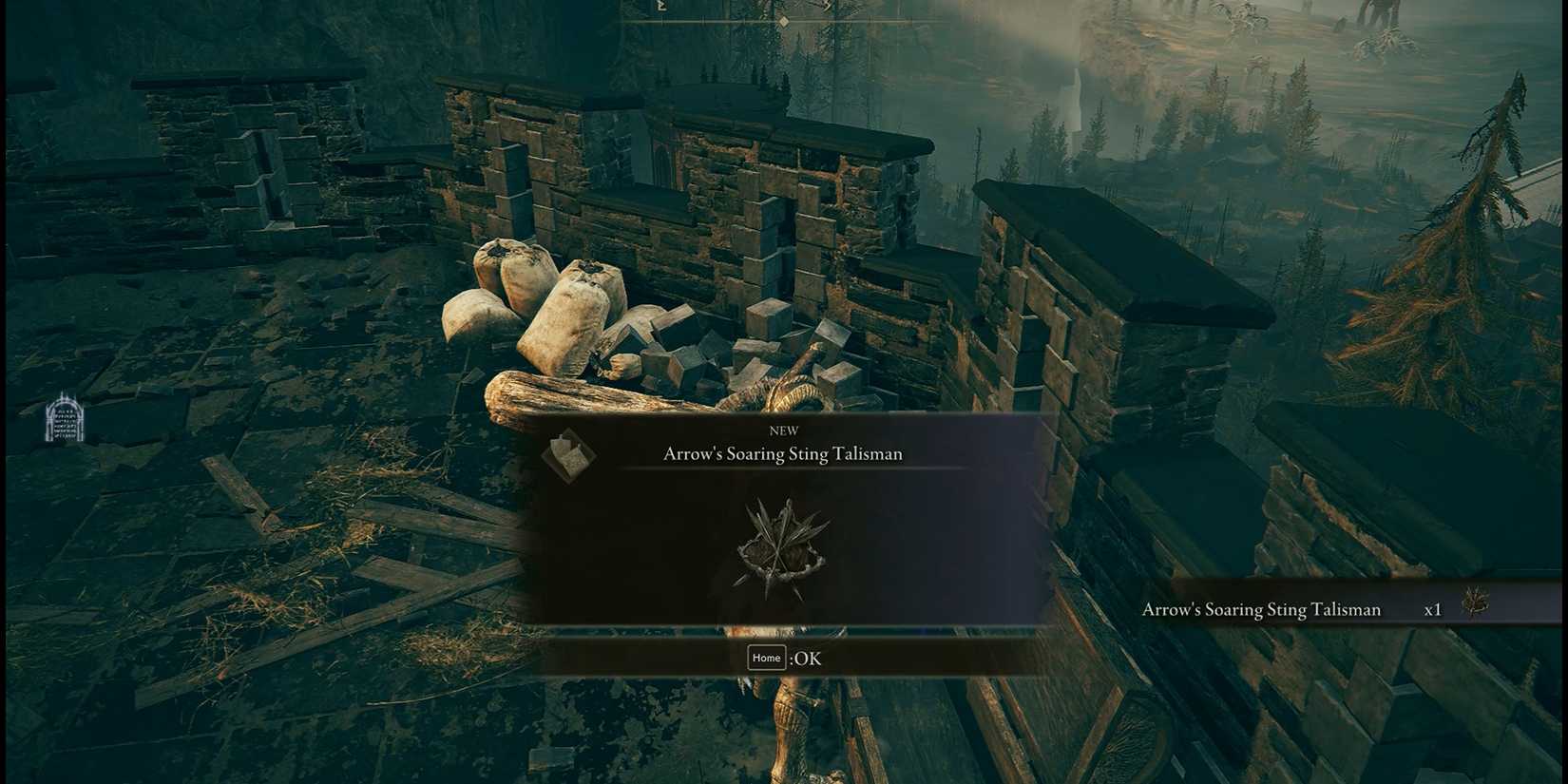 elden ring arrow's soaring sting talisman popup