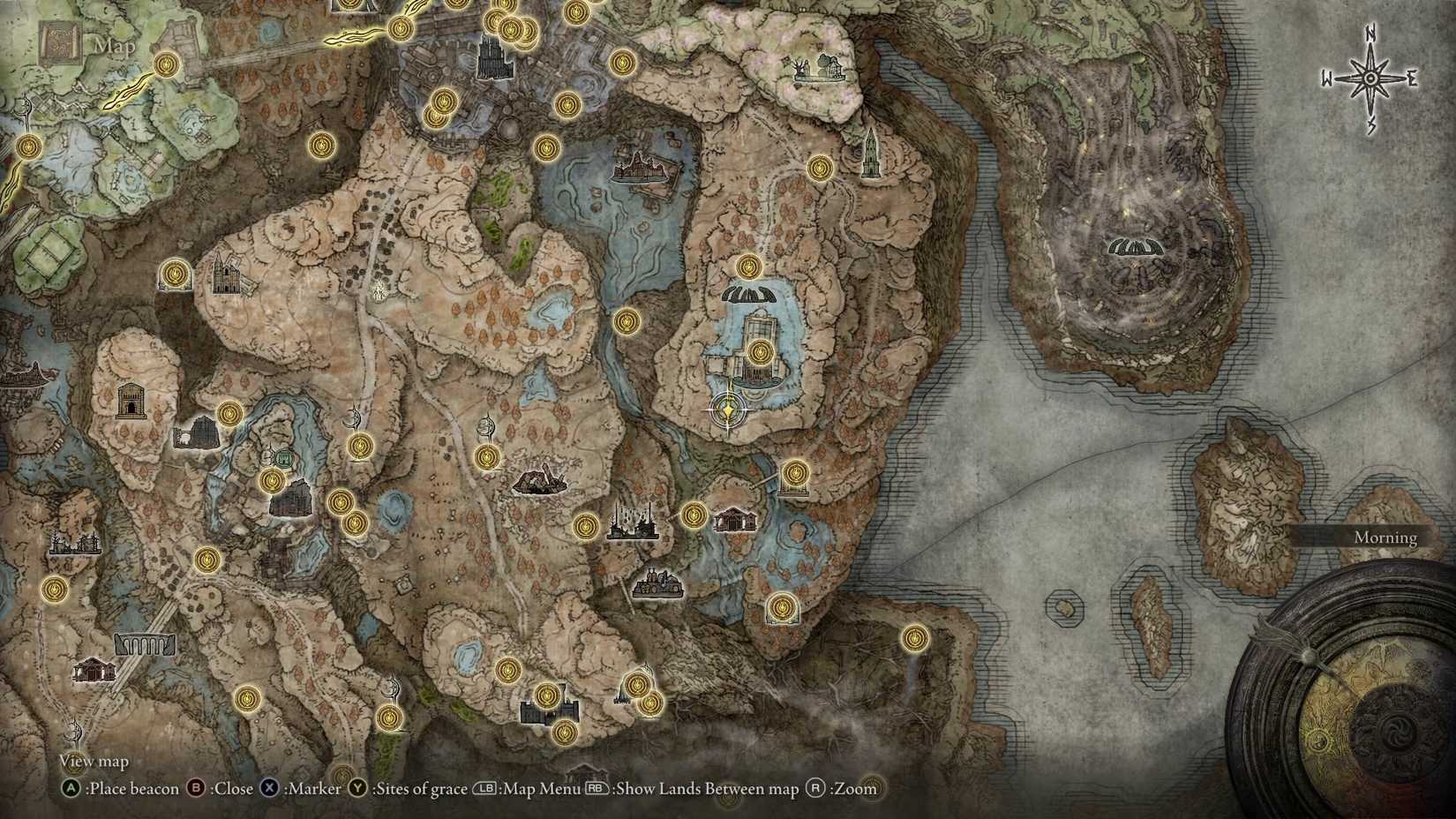 Elden Ring DLC - Mausoleum Coffin near Cathedral of Manus Metyr map location