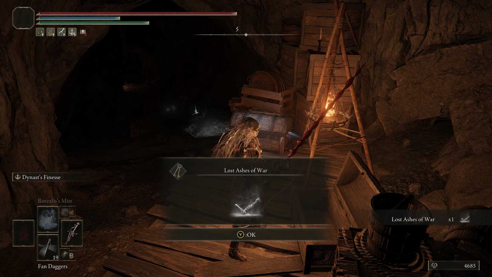 Elden Ring - Lost Ashes of War in Sage's Cave