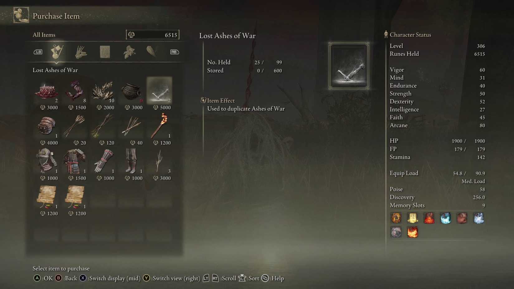 Elden Ring - Lost Ashes of War sold by Isolated Merchant in Dragonbarrow