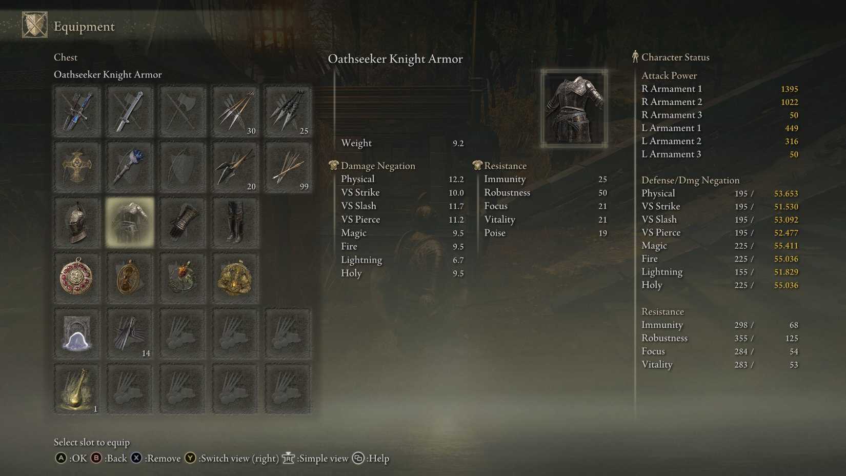 Elden Ring oathseeker knight armor