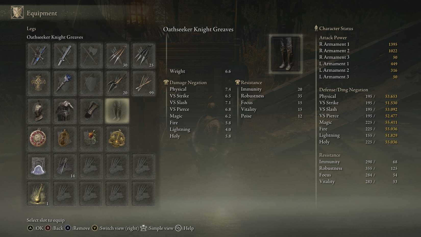 Elden Ring oathseeker knight greaves