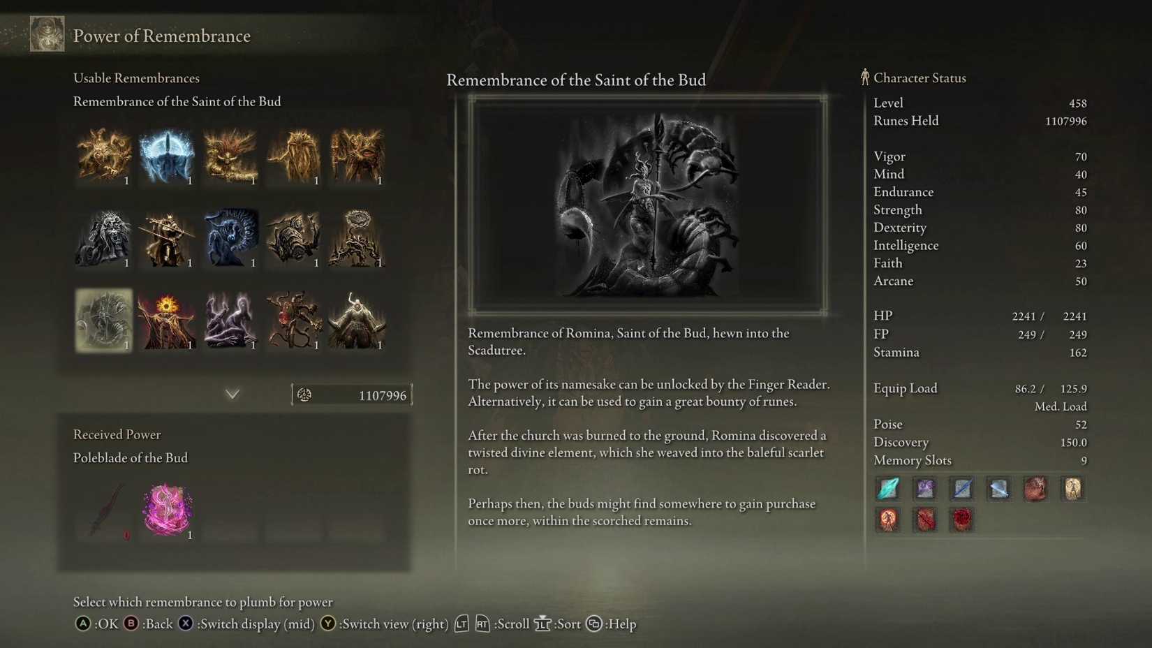 Elden Ring - Remembrance of the Saint of the Bud