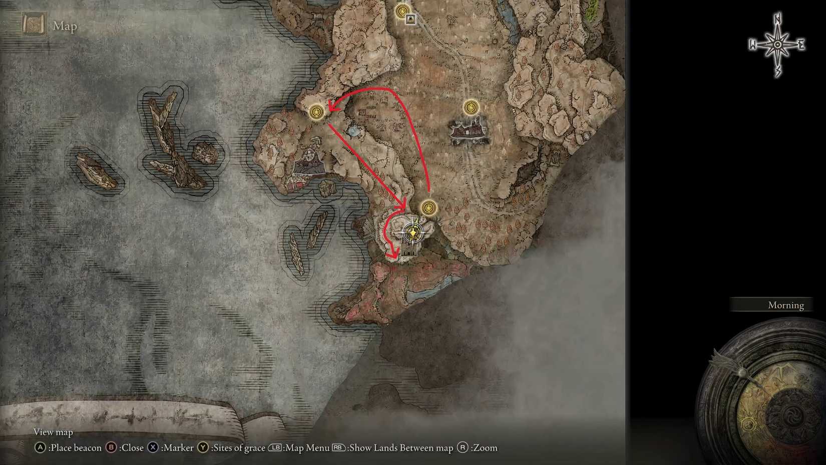 Elden Ring - Route to Church of Benediction