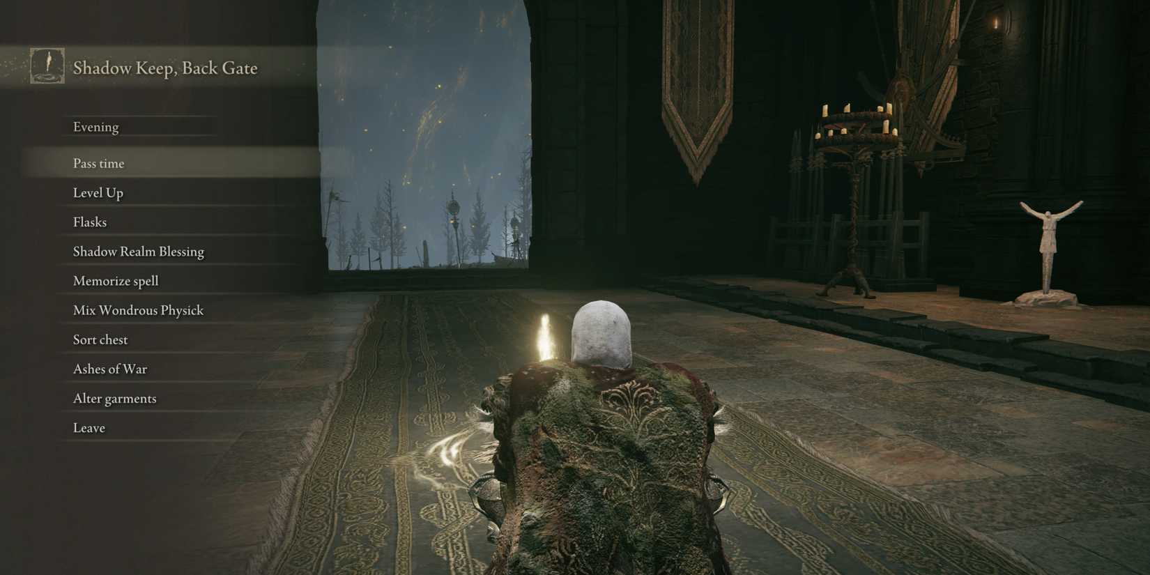 elden ring shadow keep back gate site of grace location