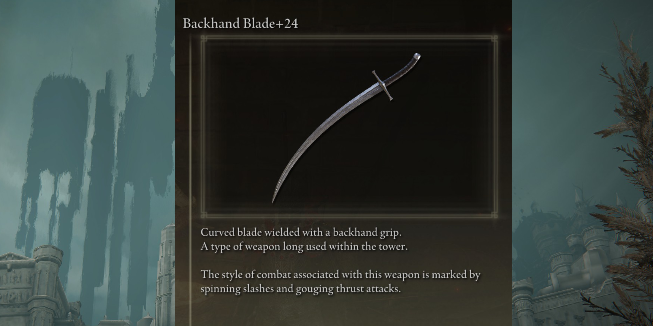 Elden Ring Shadow of the Erdtree Backhand Blade