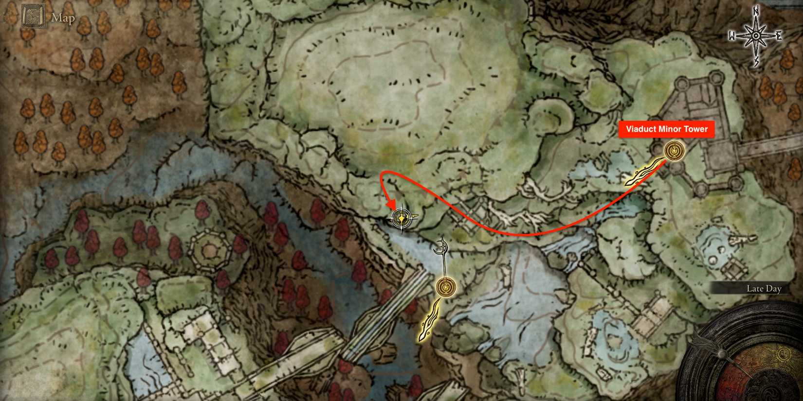 A charted path to find the Devonia's Hammer in Elden Ring Shadow of the Erdtree