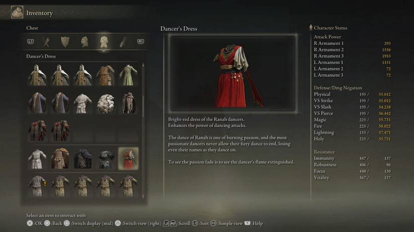 Elden Ring Shadow of the Erdtree – The Dancer Armor Set (3)