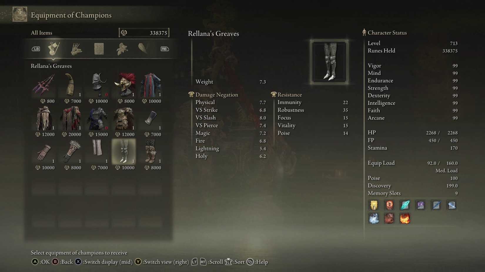 Elden Ring SOTE Rellana's Greaves