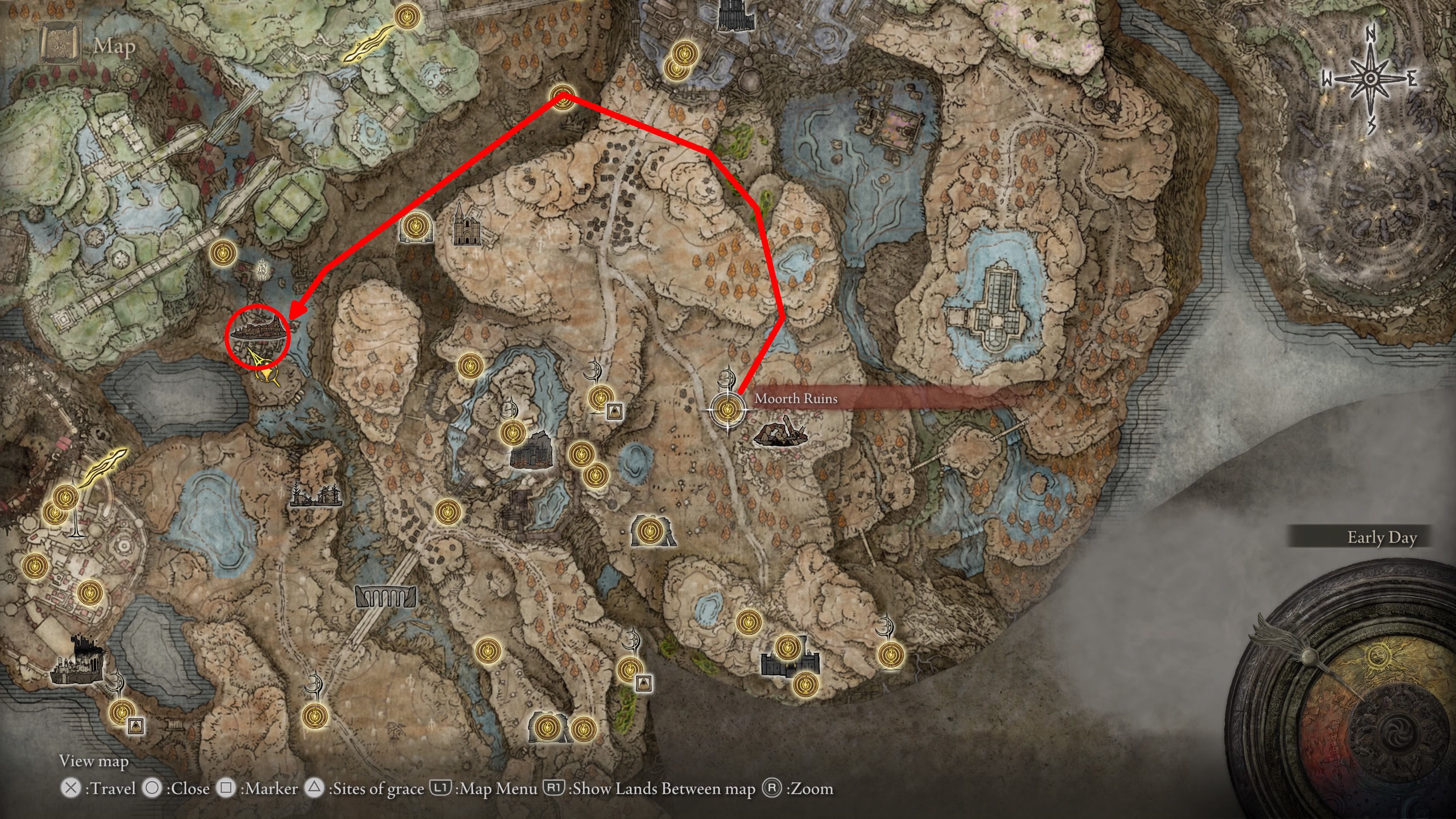 DLC Elden Ring XpLa   Elden Ring Temple Town Ruins Map 