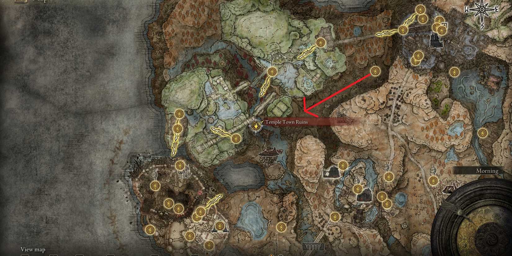 elden ring temple town ruins site of grace