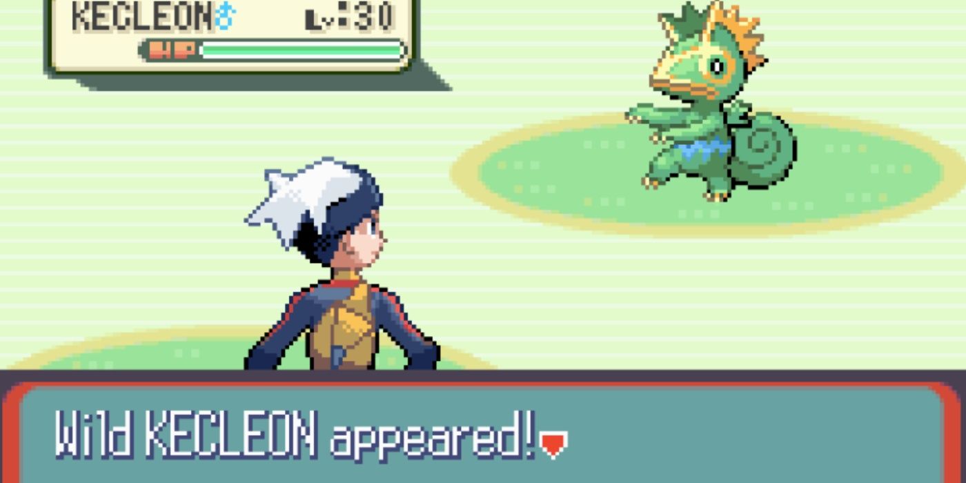 Gameplay Showing A Shiny Kecleon Encounter 