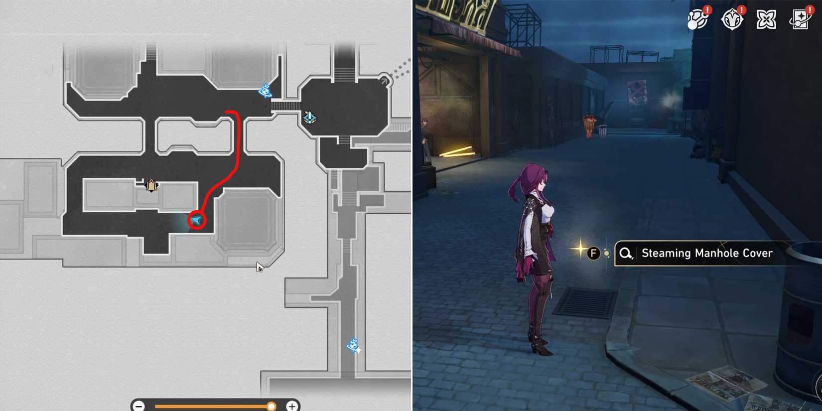 erudition steaming manhole cover location in honkai star rail