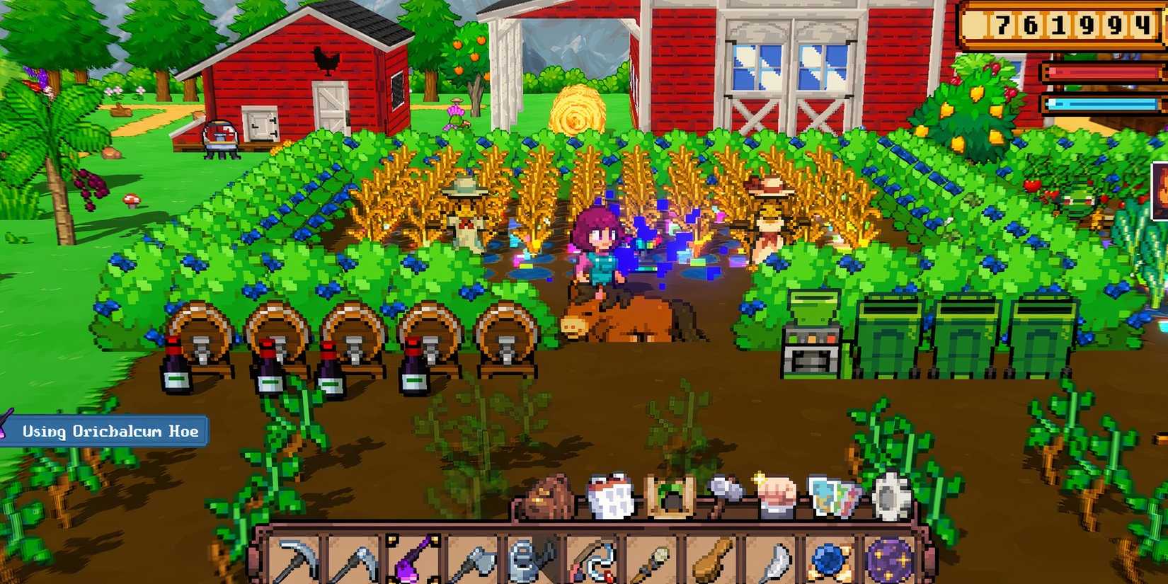 extesnive farming and crops system in Cornocopia