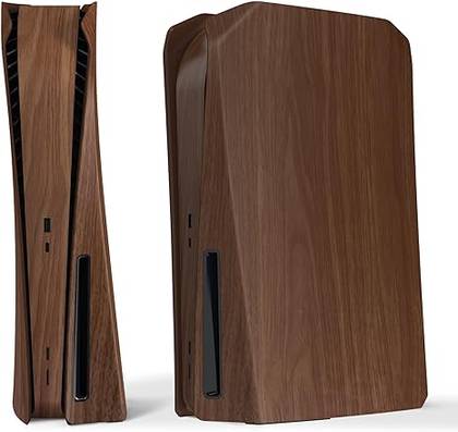 eXtremeRate eXcover Wood Grain Cover - PS5 Console Disc Edition