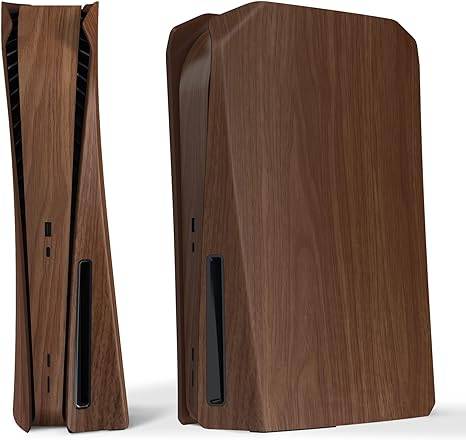 eXtremeRate eXcover Wood Grain Cover - PS5 Console Disc Edition