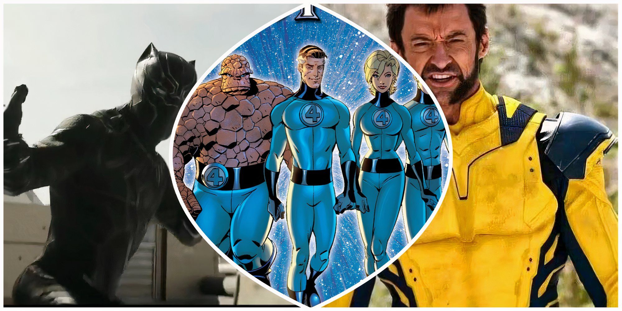 Fantastic Four, Black Panther, and WOlverine