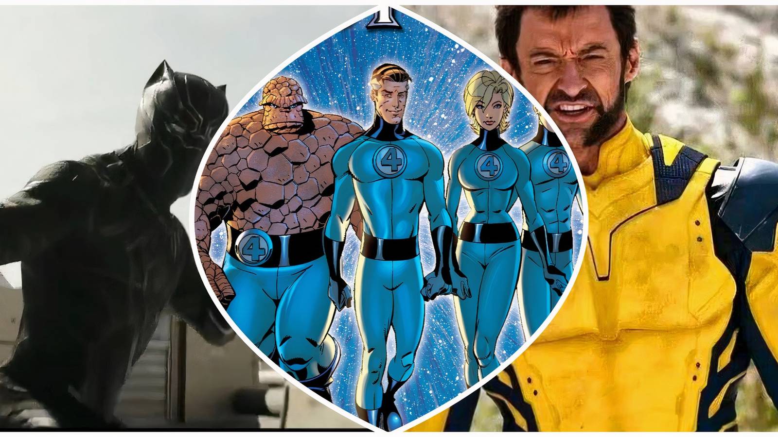Fantastic Four, Black Panther, and WOlverine