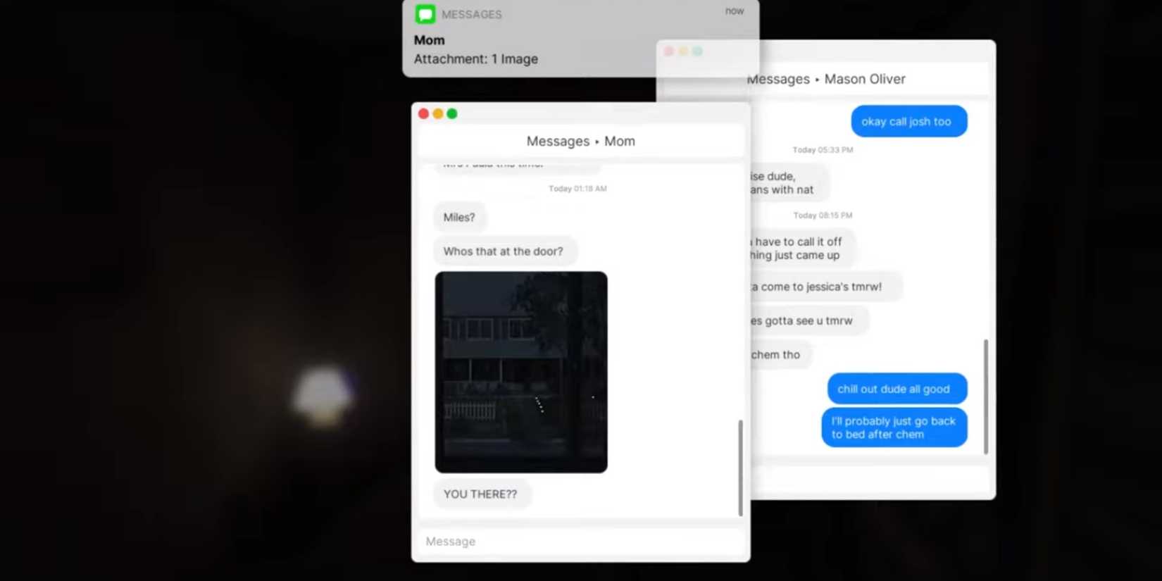 Fears to Fathom Home Alone texts