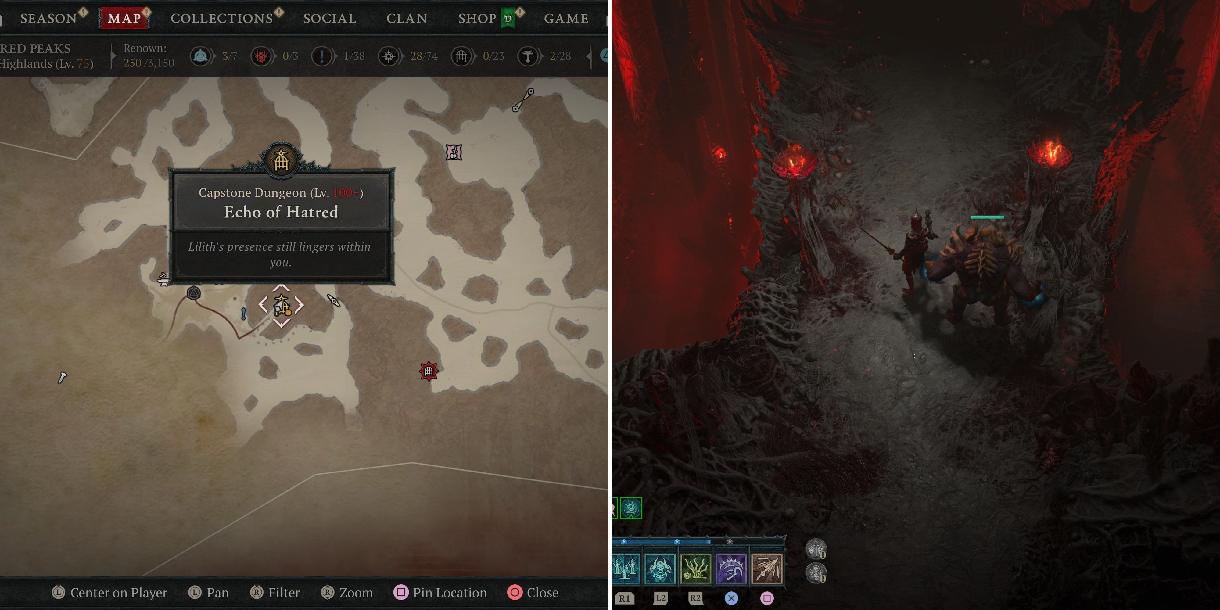 Diablo 4: где найти подземелье Echo Of Hatred Capstone
