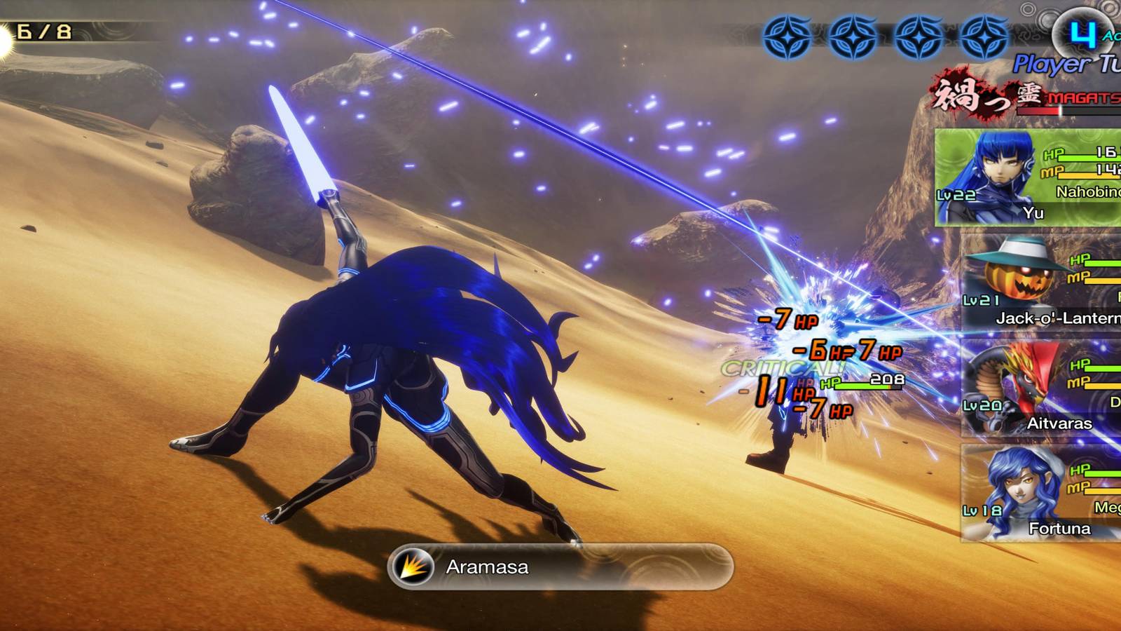 The Nahobino Using Aramasa