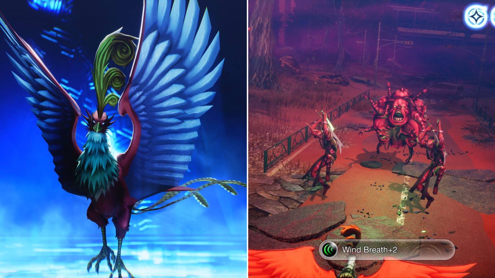 The Player Fusing Feng Huang & Using Wind Breath In Combat