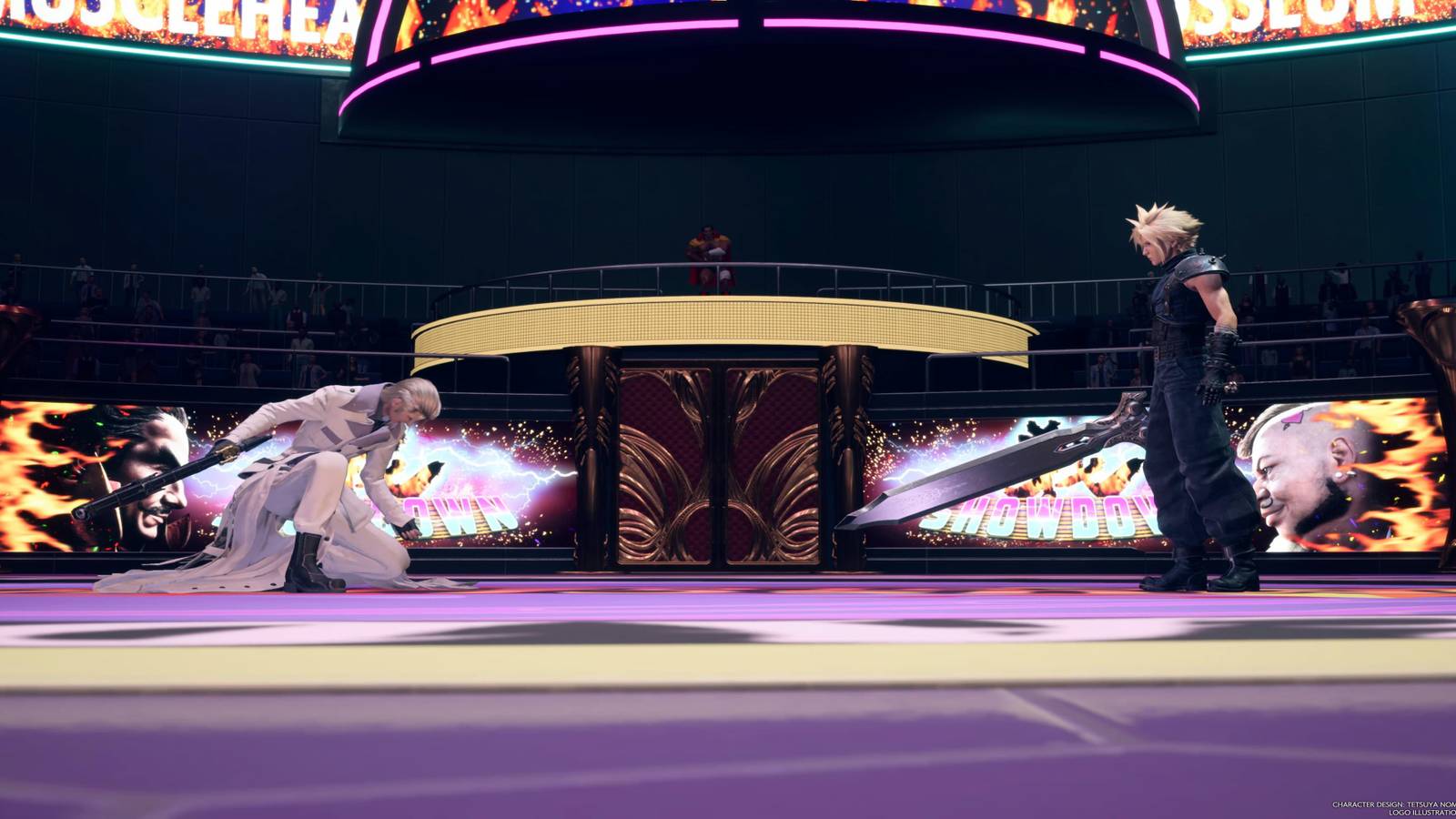 Cloud Standing Over A Defeated Rufus