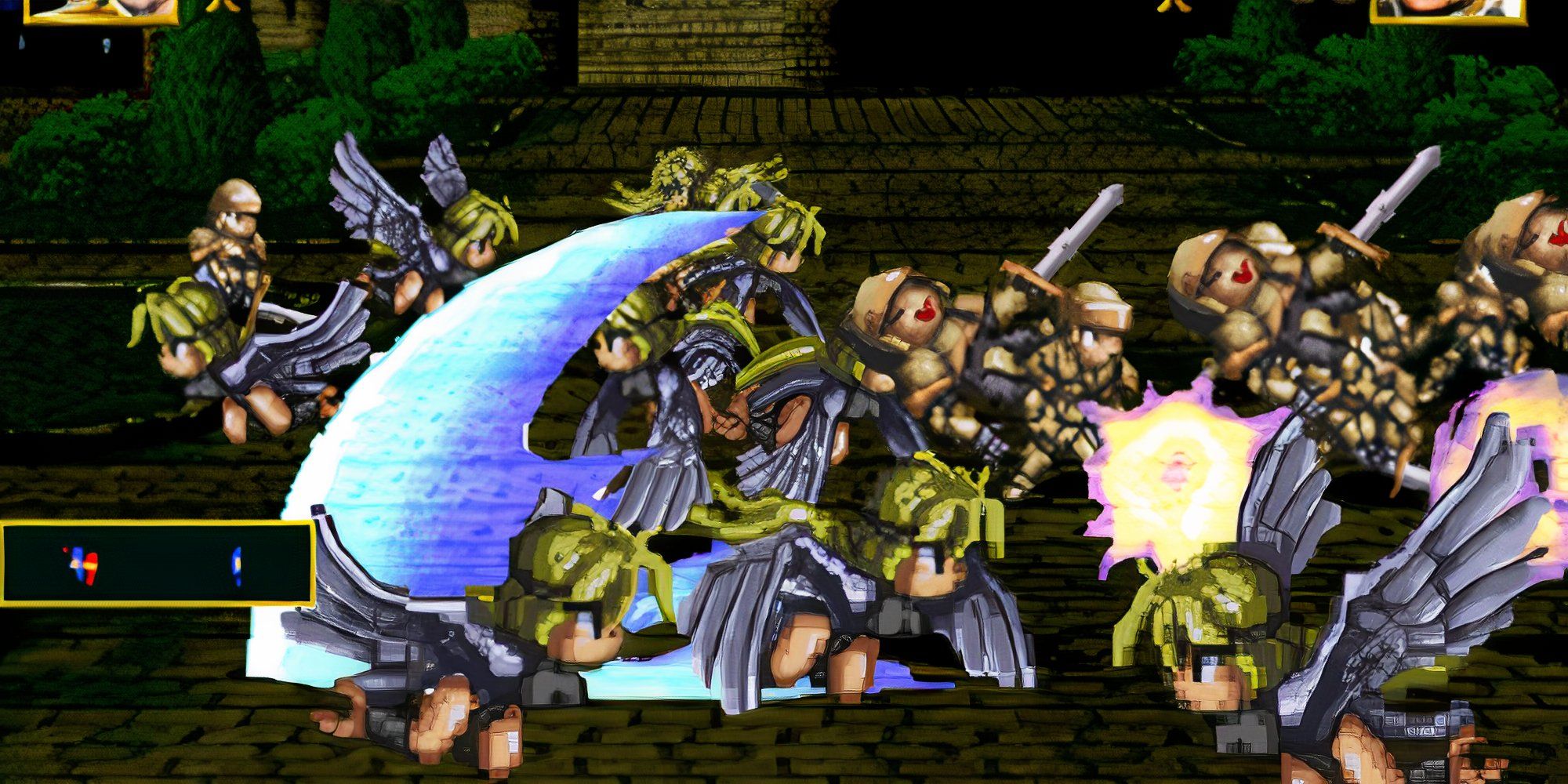 Fighting a battle in Dragon Force