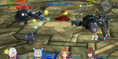Fighting a battle in Star Ocean The Last Hope